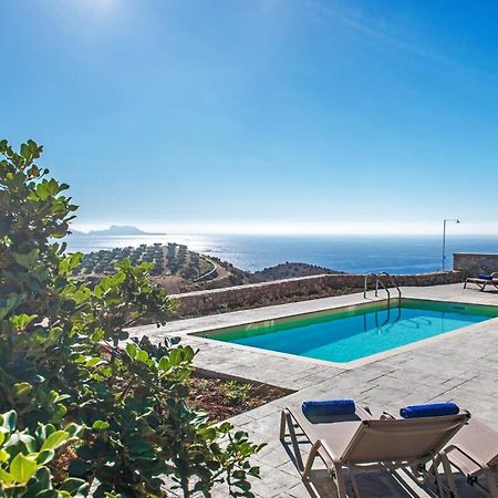 Tranquil Sea View Villa With Private Pool, Just 2Km From The Beach! 아기아갈리니 외부 사진