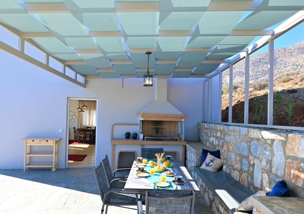 Tranquil Sea View Villa With Private Pool, Just 2Km From The Beach! 아기아갈리니 외부 사진
